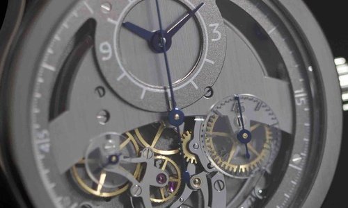 Sylvain Pinaud y su “Chronographe Monopoussoir Artisanal”
