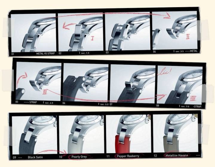 Los brazaletes intercambiables de la colección Linea de Baume & Mercier