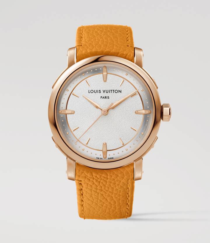 Cuatro nuevos modelos que solo indican la hora definen la nueva gama Escale, aportando una dimensión adicional a la gama anterior de relojes complicados de la colección. Dos son de oro rosa con esferas texturizadas, ofreciendo un compañero diario sofisticado pero discreto. Los otros dos son de platino.