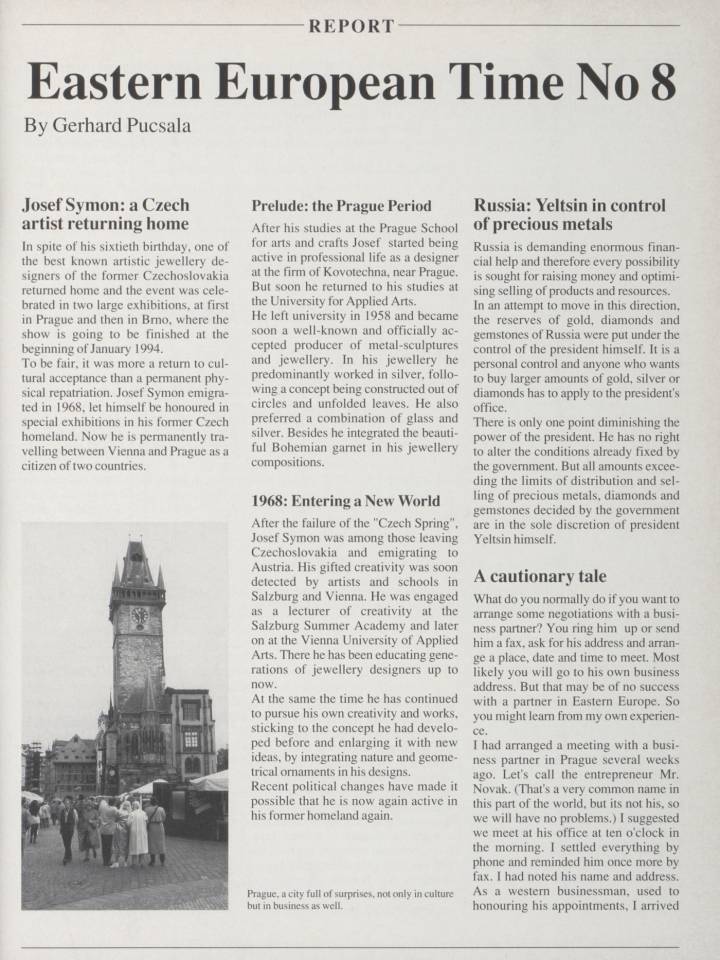 Un número de 1993 de nuestra edición «Eastern European Time». 