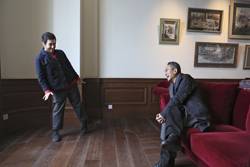 El bailarín Brasileño Eduardo Fukushima, izquierda, con su mentor Lin Hwai-min