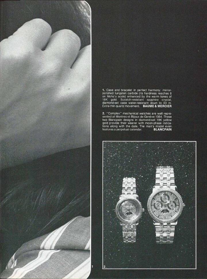 Un recién llegado en 1984: Blancpain, recientemente adquirida por Jean-Claude Biver. ¡El renacimiento de la relojería mecánica había comenzado!
