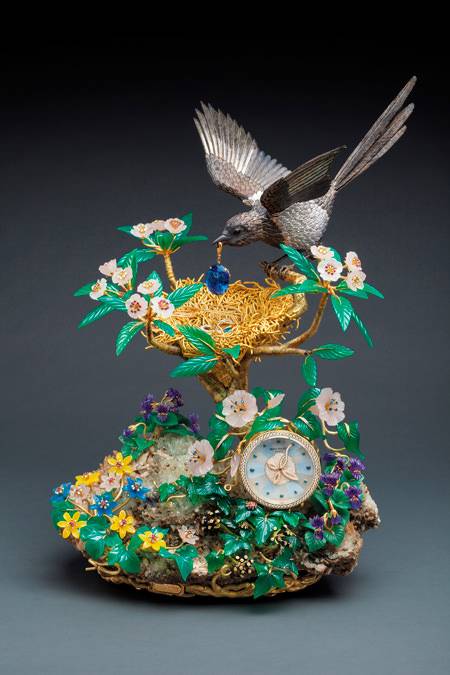 El Magpie's Treasure Nest Clock de Patek Philippe