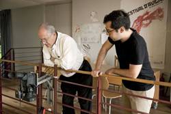 El Mentor William Kentridge, izquierda, con su protegido en artes visuales Mateo López
