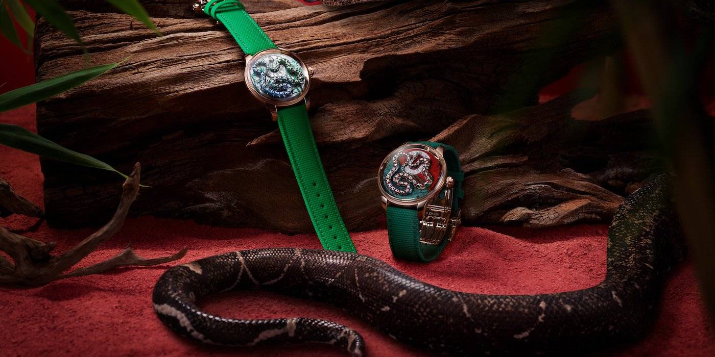 Jaquet Droz presenta dos piezas únicas Ophidian Hour Red Gold