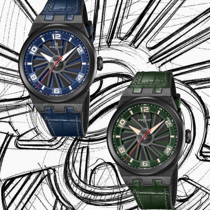 Perrelet firma dos nuevas creaciones en la colección Turbine Carbon