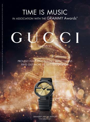 Gucci Lanza el Reloj Grammium para los 56º Grammy Awards®