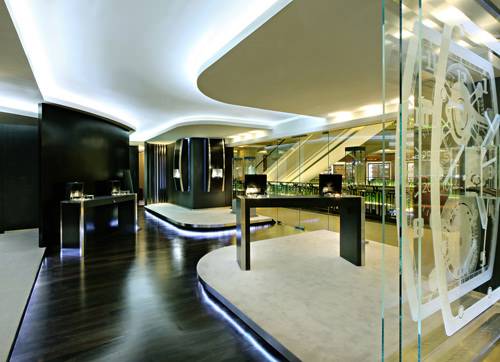 El interior de la boutique de Richard Mille en Kuala Lumpur