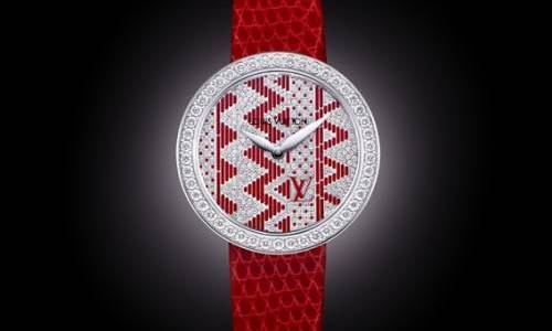 El reloj para mujer del día: Louis Vuitton Chevron Jewellery Watch 