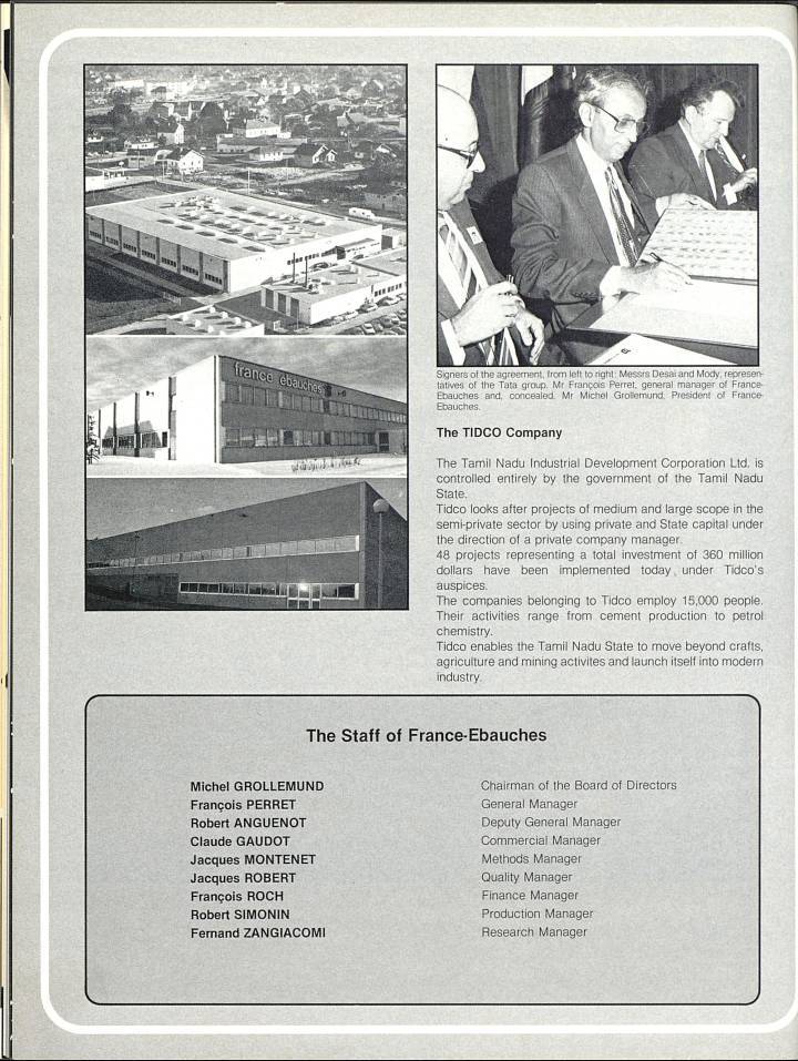 Junto a los fabricantes Japoneses, France Ebauches contribuyó a la transferencia de tecnología que permitió a Titan producir sus propios movimientos y relojes en los inicios de la empresa, como lo muestra este archivo de 1985.