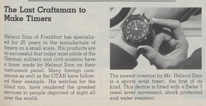 En 1982, Europa Star ya informó sobre la compañía iniciada por Helmut Sinn.