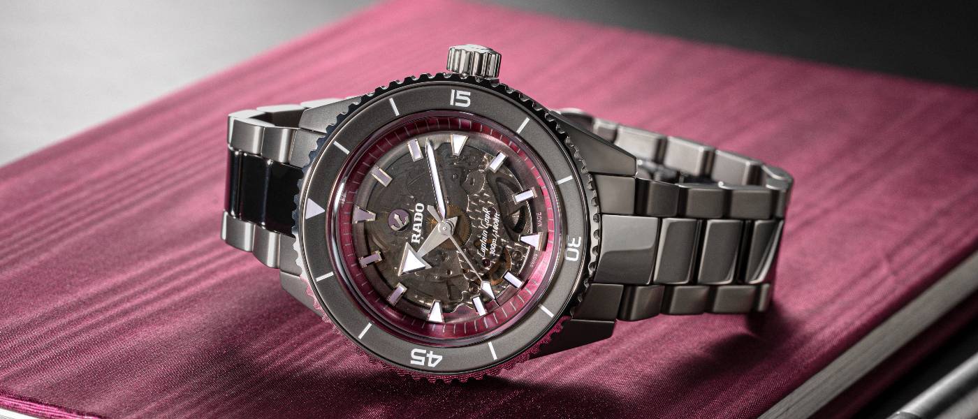 Captain Cook High-Tech Ceramic de Rado “The Pink Dial Project”