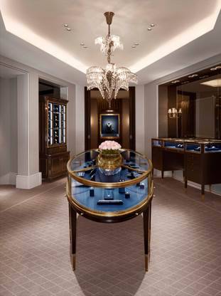El interior de la tienda de Harry Winston en Ginebra