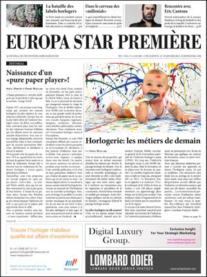 NUEVO: Europa Star PREMIÈRE – El «business journal» para el mercado relojero Suizo 