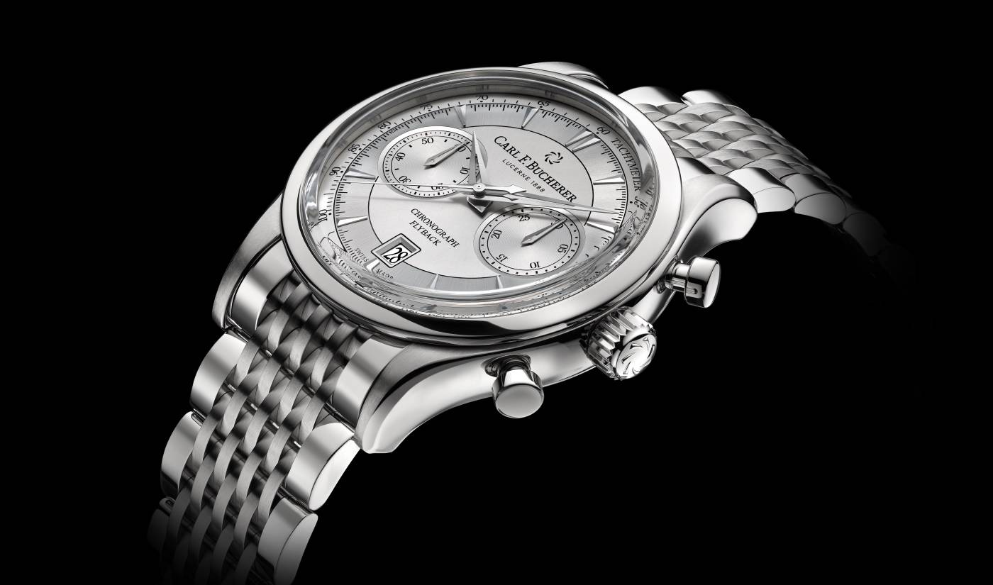 Carl_F_Bucherer_maneroflyback_with_metal_bracelet_and_white_dial-_Europa_Star_watch_magazine_2020