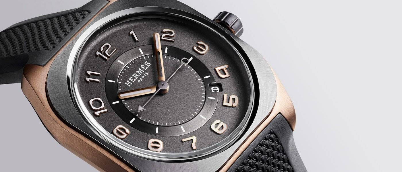 Nuevo modelo Hermès H08 combinando oro y titanio