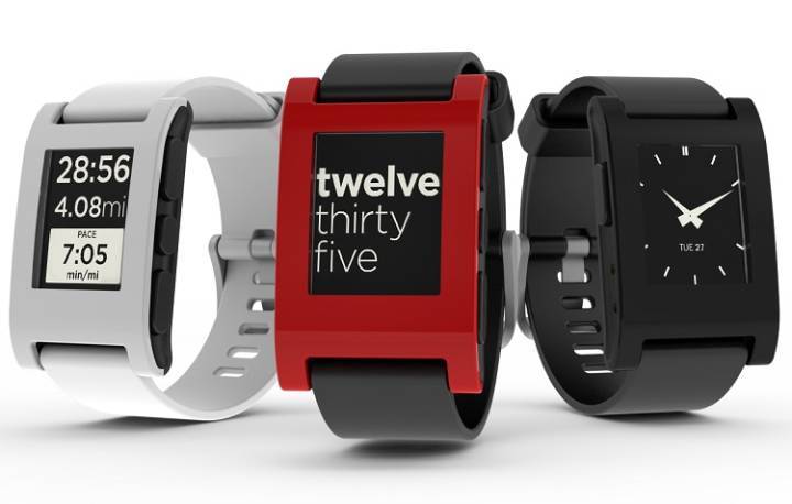 Un trio de Pebble e-paper smartwatches