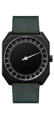 Slow Jo 20 de Slow Watches (Esfera Negra & Correa de Piel)