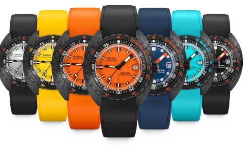El Doxa SUB 300 carbon COSC abarca nuevos colores