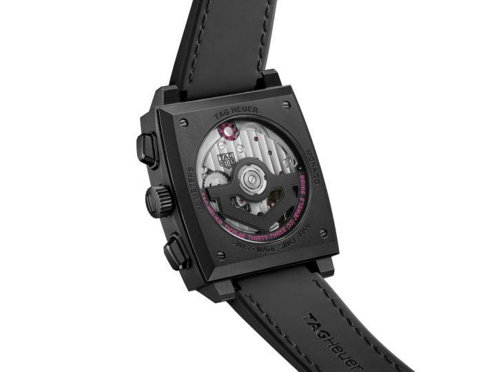 Cronógrafo TAG Heuer Monaco con esfera esqueletizada rosa