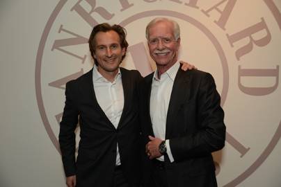 Bruno Grande, COO de JeanRichard (izquierda) y el Capitán Chesley «Sully» Sullenberger