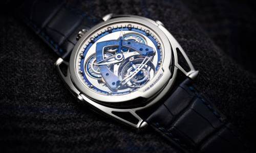 De Bethune: el DB28 Steel Wheels Sapphire Tourbillon