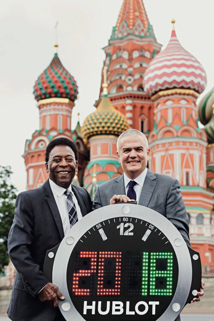 Pelé y Ricardo Guadalupe de Hublot