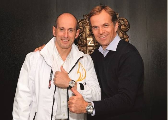 Augustín Zulueta (CEO de lss 52 Super Series) y Jean-Frédéric Dufour (Presidente & CEO de Zenith)