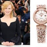 Nicole Kidman luciendo el nuevo Omega Ladymatic Diamonds and Pearls 
