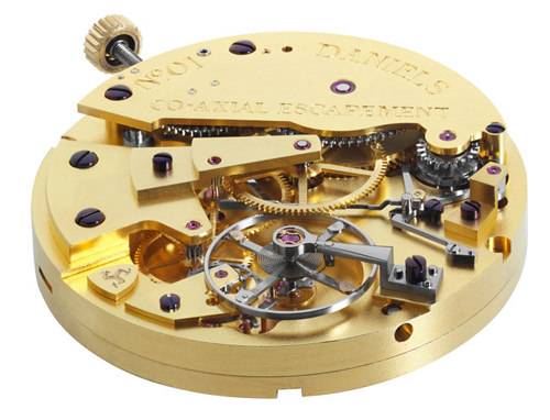 El movimiento con escape co-axial en el George Daniels Anniversary Watch