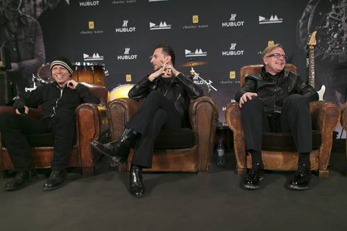 Depeche Mode: (desde la izquierda) Martin Gore, Dave Gahan y Andy Fletcher