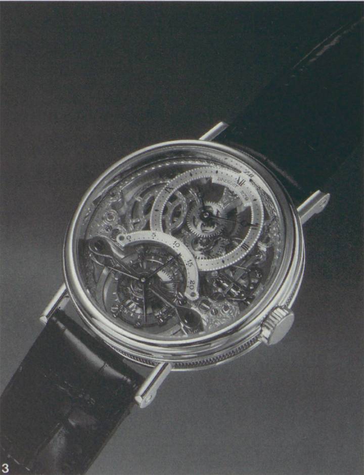 At the Basel Fair in 1993, Breguet presented a Skeleton Tourbillon Regulator, illustrated by Europa Star in its issue 2/1993.