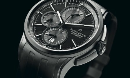 Pontos Chronograph Sport Full Black y Titanium. El espíritu de la alta tecnología y la talla deportiva, por Maurice Lacroix 
