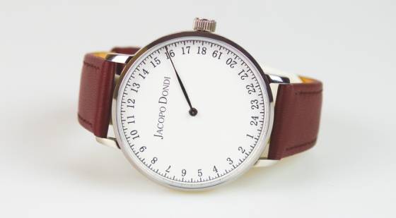 La cara fresca del nuevo reloj de 24 horas de Jacopo Dondi 