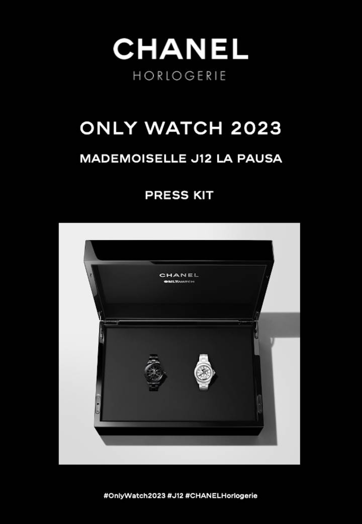 Chanel presenta el Mademoiselle J12 La Pausa dúo para Only Watch 2023