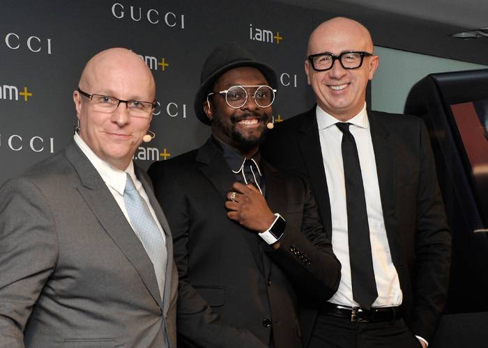 Stéphane Linder, will.i.am y Marco Bizzarri