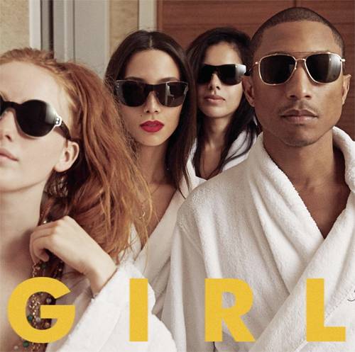 La portada del álbum de Pharrell Williams G I R L