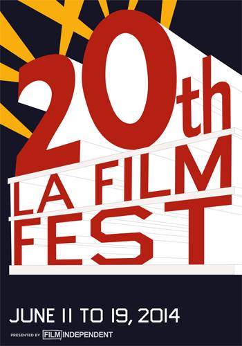 El poster del Los Angeles Film Festival del artista Ed Ruscha