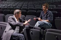 El Mentor de Teatro Patrice Chéreau, izquierda, con su pupilo Michał Borczuch