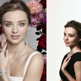 Izquierda: Fotografía de la nueva campaña de Swarovski mostrando a Miranda Kerr - Derecha: Miranda Kerr durante la sesión fotográfica con Nick Knight