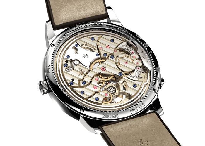 El reverso del Master Ultra Thin Minute Repeater Flying Tourbillon