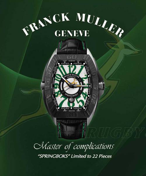 Franck Muller para Springboks