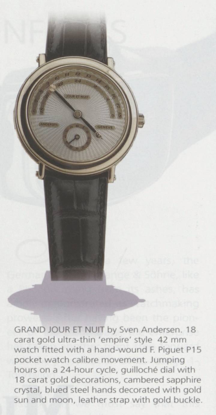 Modelo Grand Jour et Nuit, otra especialidad de Andersen Genève