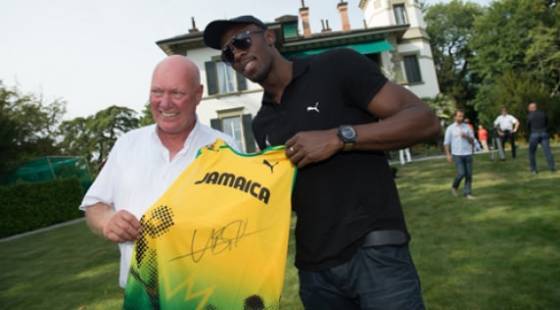 Usain Bolt Celebra su cumpleaños con Sr. Jean-Claude Biver