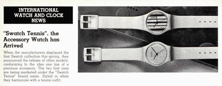 Swatch continuó introduciendo nuevos estilos, incluidos los diseños «Swatch Tennis» que aparecieron en Europa Star a finales de 1983.