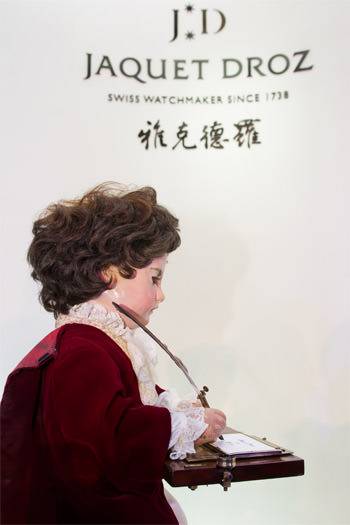 Los autómatas de Jaquet Droz viajan a China