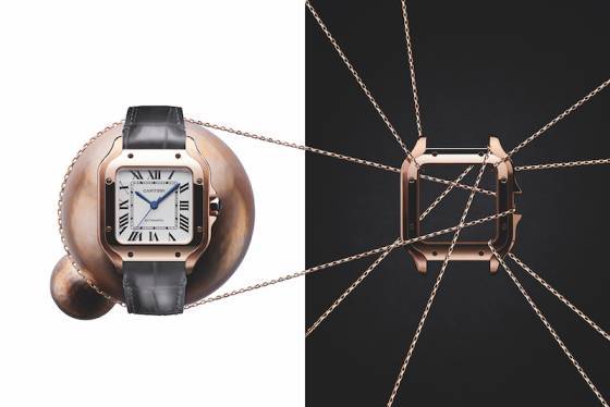 Una mirada de cerca a la nueva colección Santos de Cartier 