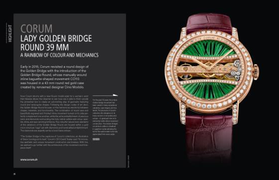 CORUM Lady Golden Bridge Round 39 MM - Un arcoíris de color y de mecánica