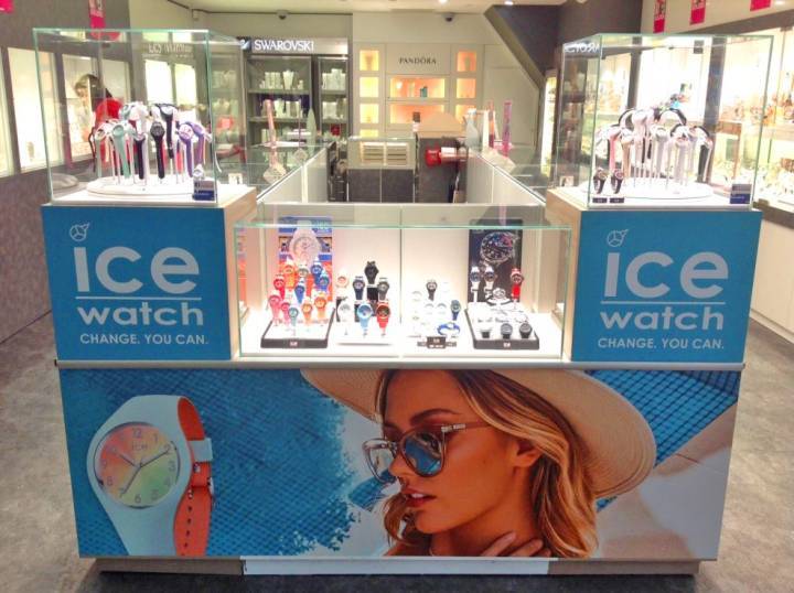 Un counter Ice-Watch en Francia.