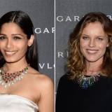 Izquierda: Freida Pinto - Derecha: Eva Herzigova